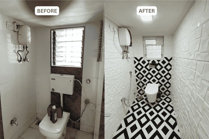 Bathroom makeover before and after by Home Beautification