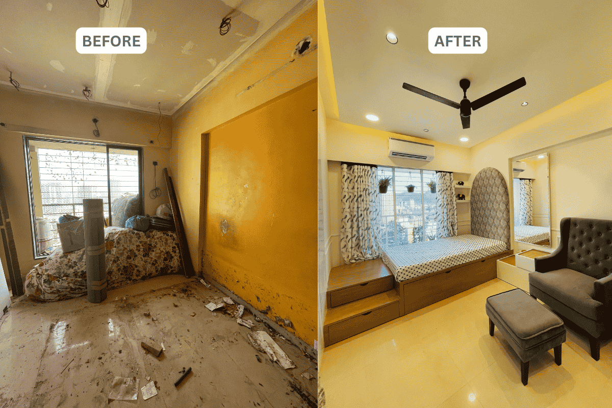 Complete bedroom transformation Mumbai